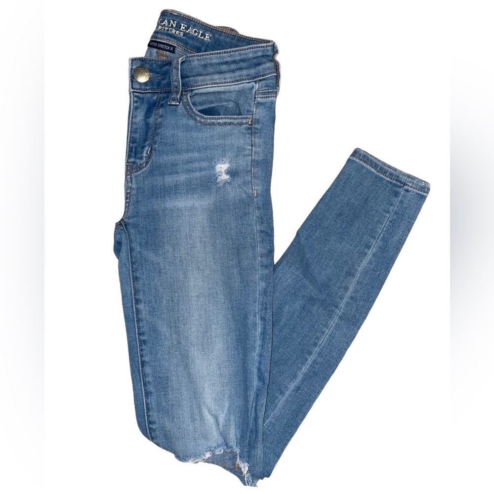American Eagle Skinny Jeans Ripped Knees